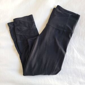 Athleta Cropped Leggings Womens XS Black‎ Stretch Nylon Blend Activewear Running
